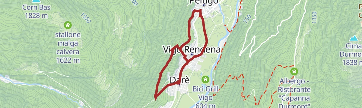 Route map: Ceresina Valley